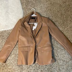 Tahari XS Leather Blazer